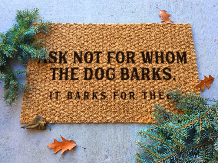 Funny Dog Themed Welcome Mat, Front Doormat, Outdoor Rug, Welcome rug - Housewarming Gift, Dog Owner Lover Gifts