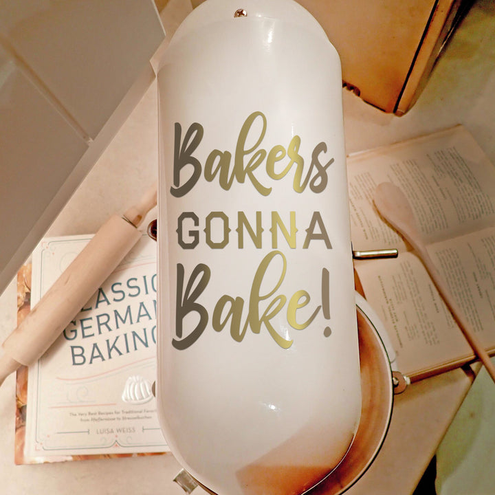 Kitchen Aid Mixer Vinyl DECAL Home Decor - Bakers Gonna Bake