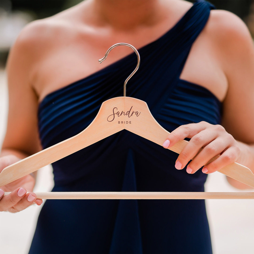 Personalized Wedding Hanger - Rustic Banquet