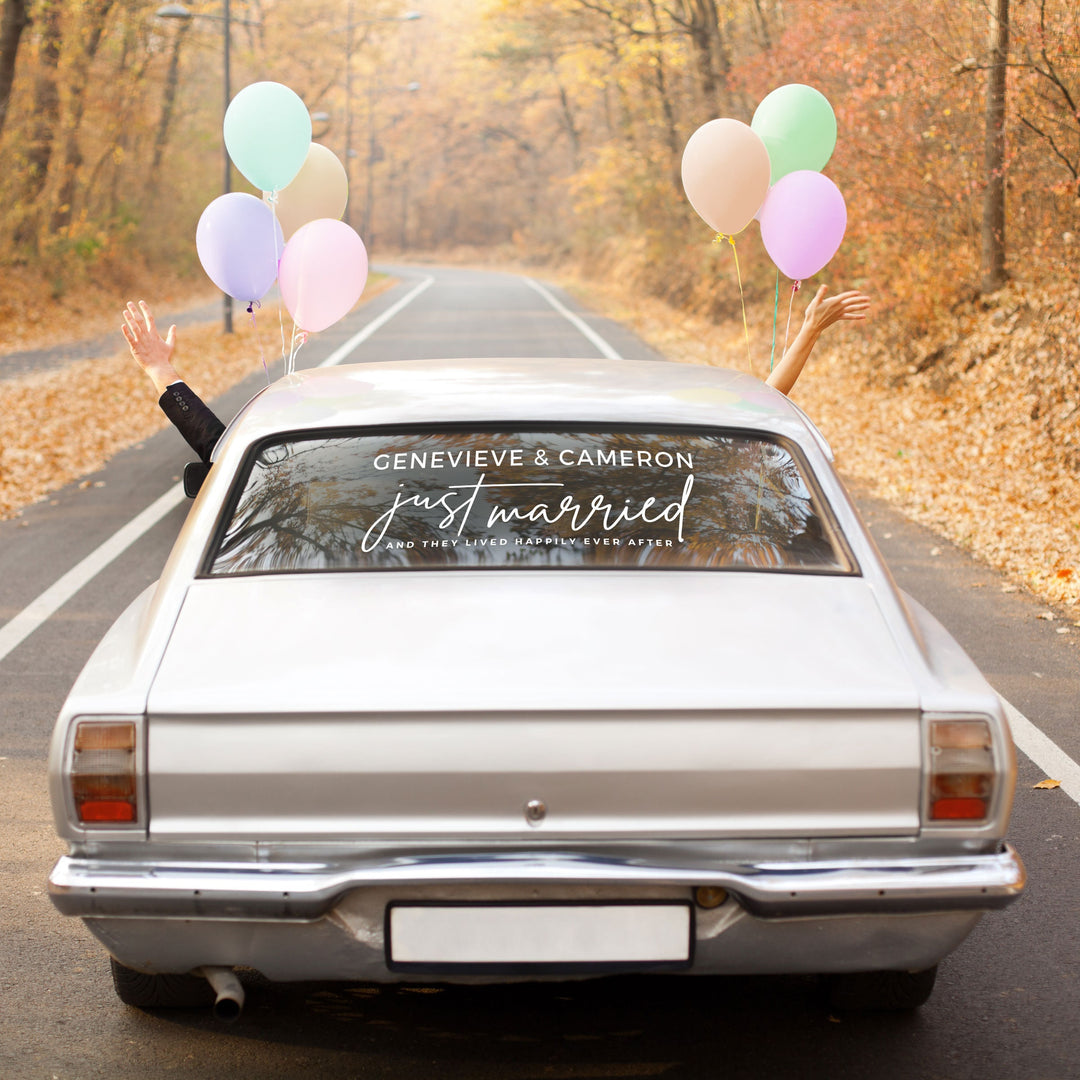 CUSTOM JUST MARRIED DECAL - METROPOLITAN GALA