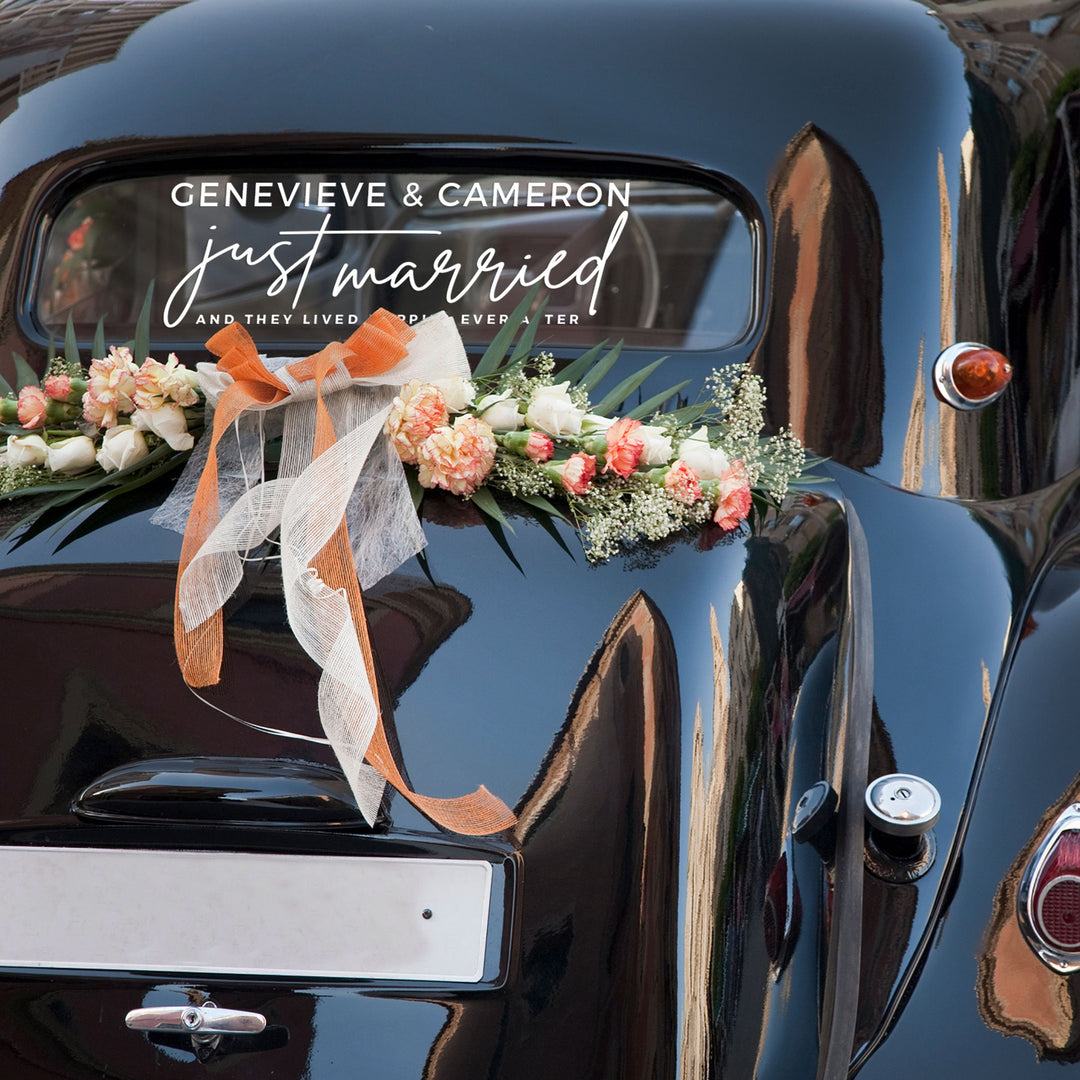 CUSTOM JUST MARRIED DECAL - METROPOLITAN GALA