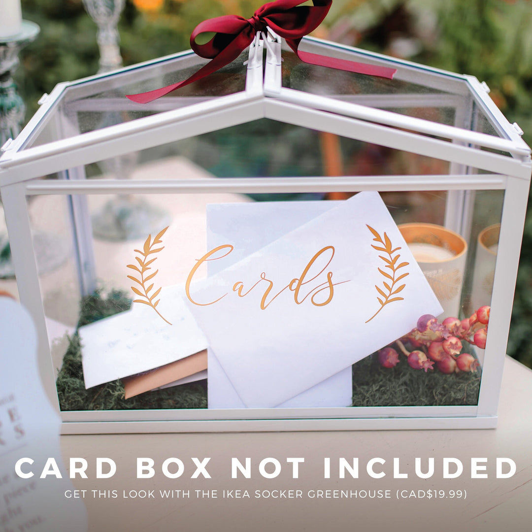 Custom Card Box DECAL - ROMANTIC SOIRÉE