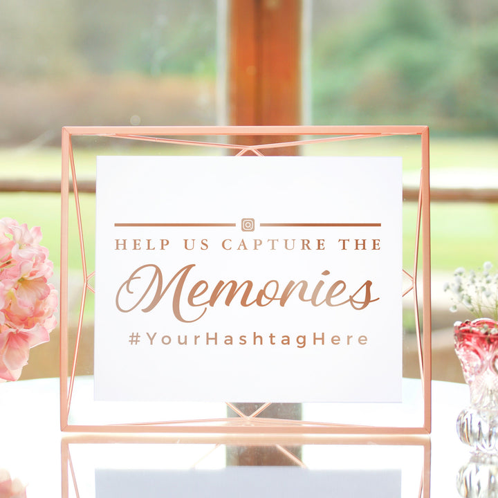 CAPTURE THE MEMORIES INSTAGRAM HASHTAG DECAL - FAIRYTALE EVENING