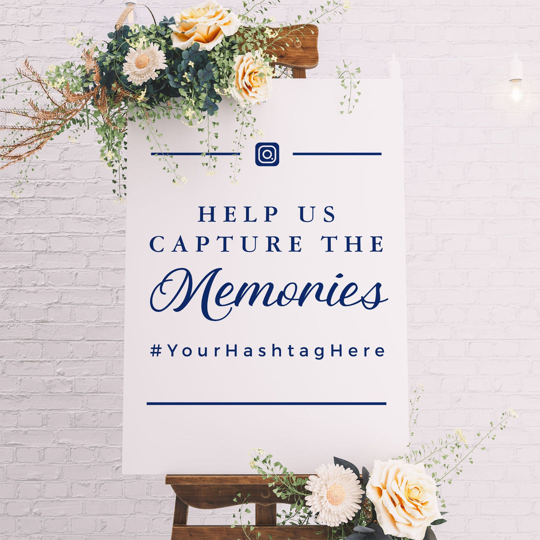 CAPTURE THE MEMORIES INSTAGRAM HASHTAG DECAL - FAIRYTALE EVENING