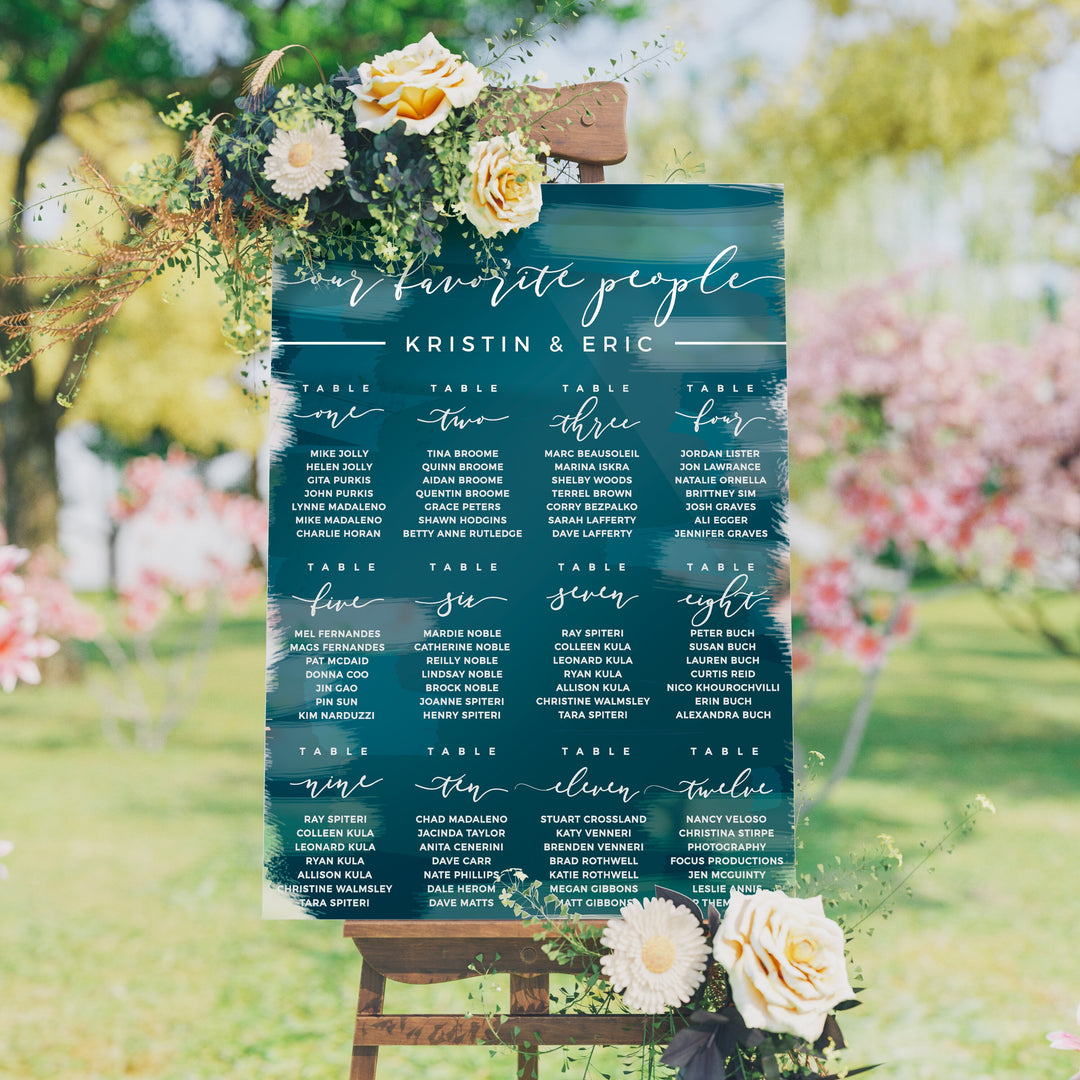 Your Seat Awaits Custom Seating Chart Header Decal - ROMANTIC SOIRÉE