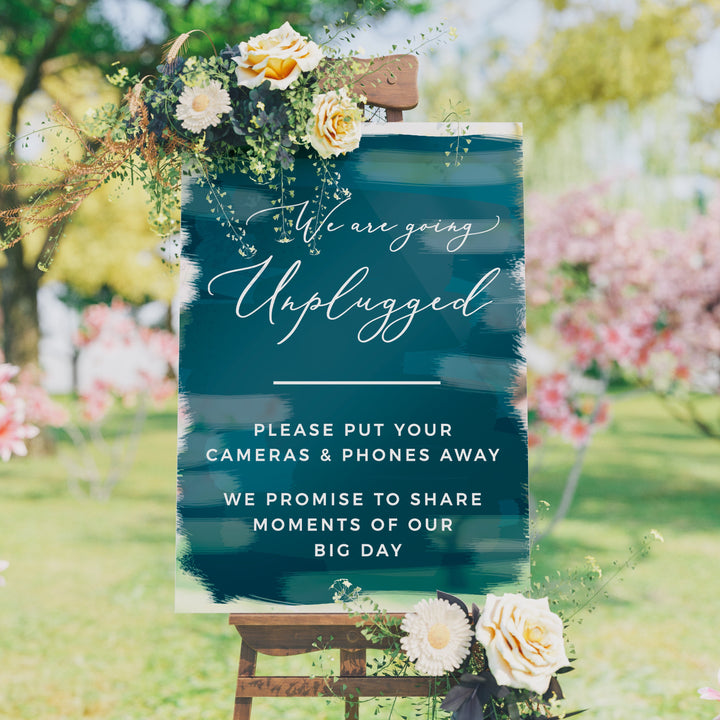 Going Unplugged Ceremony Decal - GARDEN FORMAL